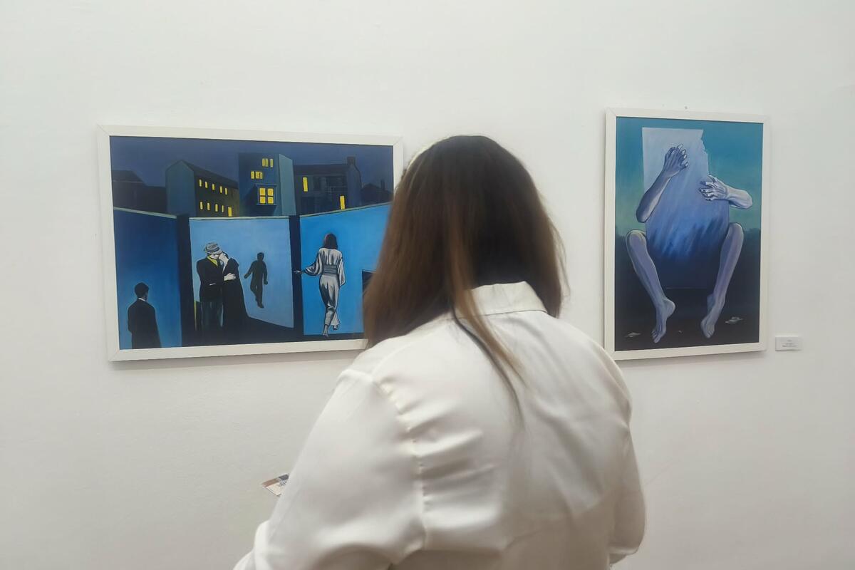 Fotografija uz vijest: Sejla Kerović predstavila "Šapate samoće" u Umjetničkom paviljonu ULUCG-a