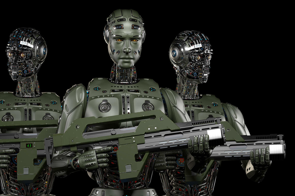 Fotografija uz vijest: Ukrajina kao poligon za testiranje vojnih humanoidnih robota