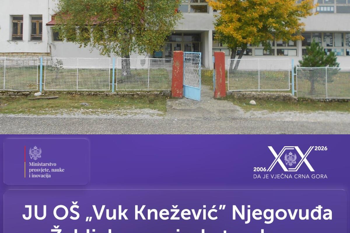Fotografija uz vijest: Za adaptaciju sistema grijanja u školi na Njegovuđi izdvojeno 150 hiljada eura