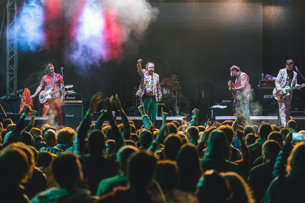 Fotografija uz vijest: Završena jubilarna Rockstrikcija uz nastup riječkog benda Let 3